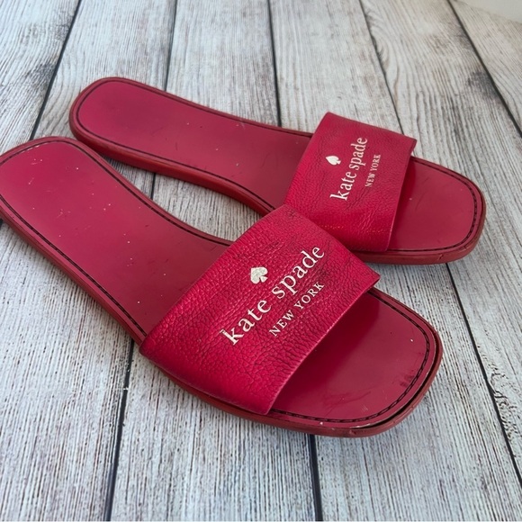 Kate Spade Pink Peyton Slide Shoes 10 - Picture 1 of 5